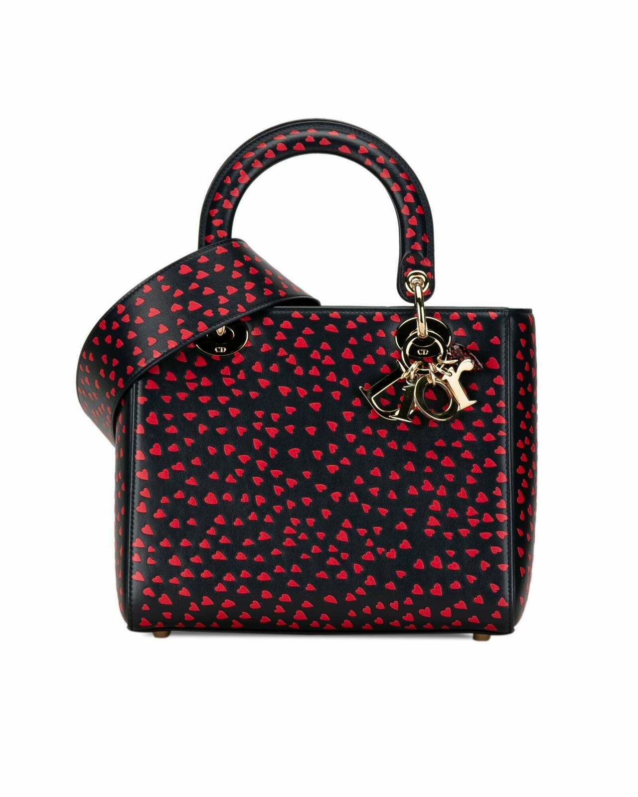 Dior Lady Dior My ABCDior Black Leather Tote Bag - Blue / One Size