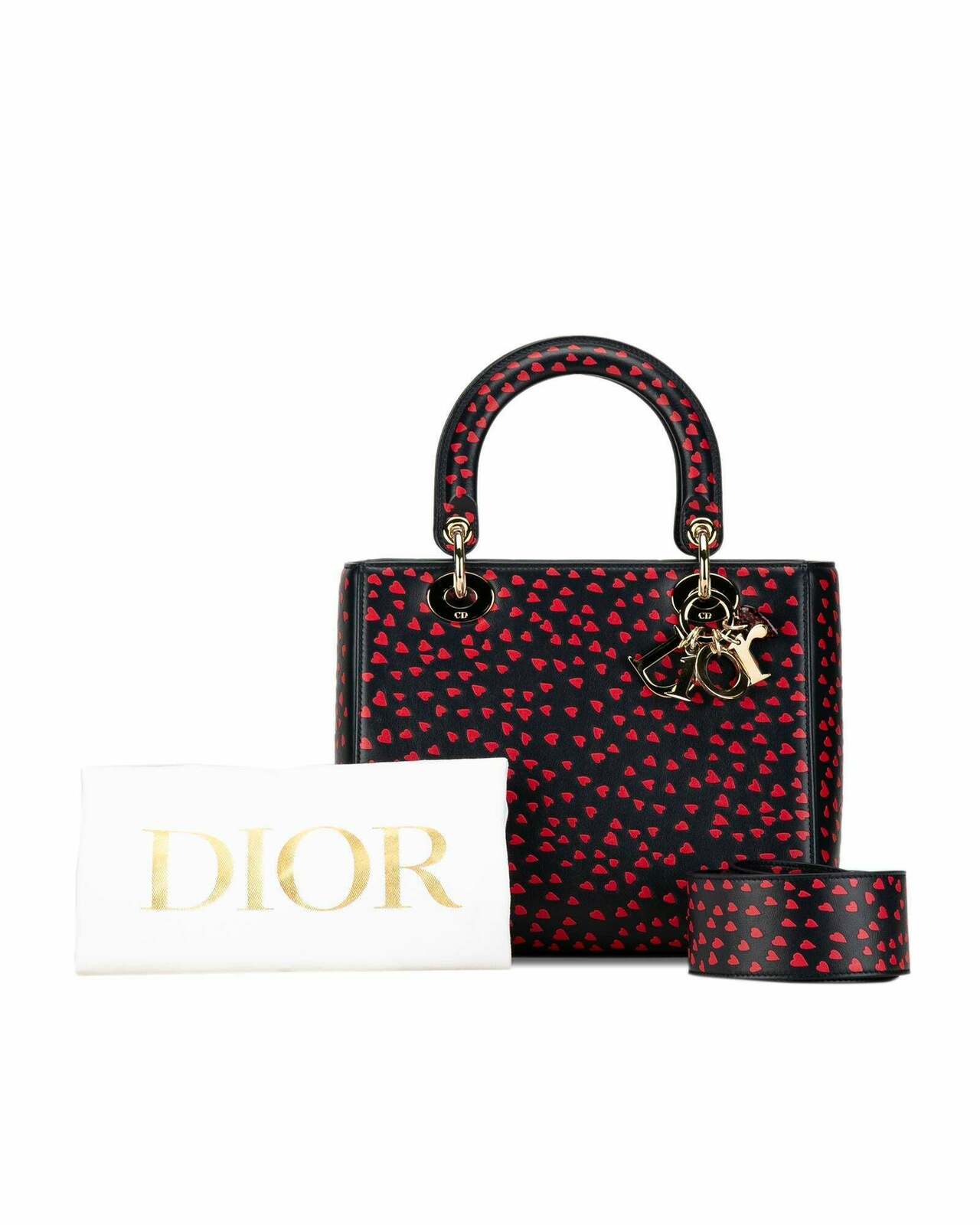 Dior Lady Dior My ABCDior Black Leather Tote Bag - Blue / One Size