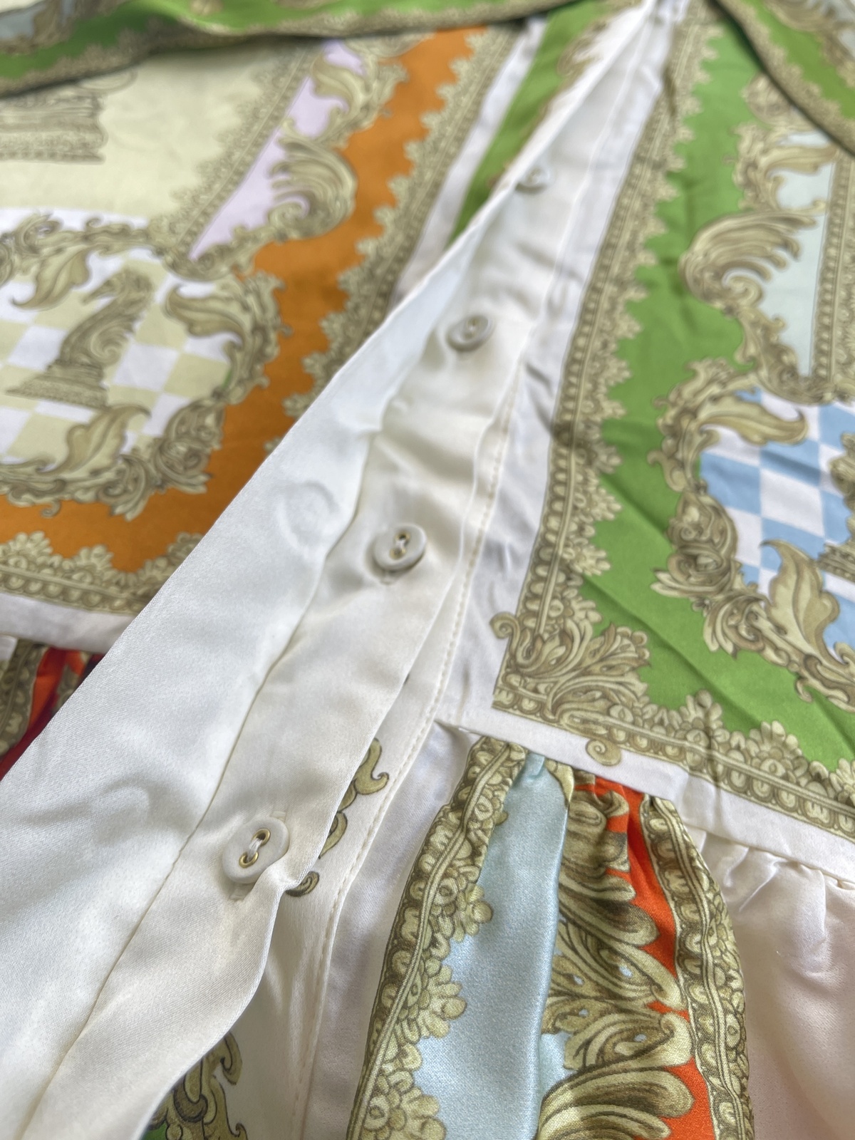 CHECKMATE SILK SHIRTDRESS MULTI AU14/US10