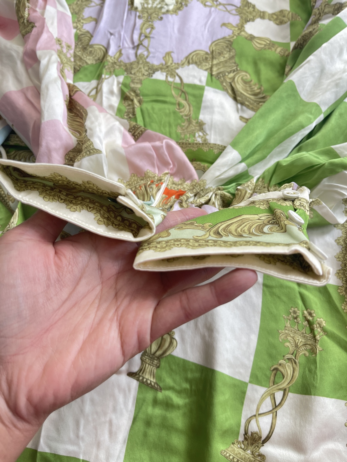 CHECKMATE SILK SHIRTDRESS MULTI AU14/US10