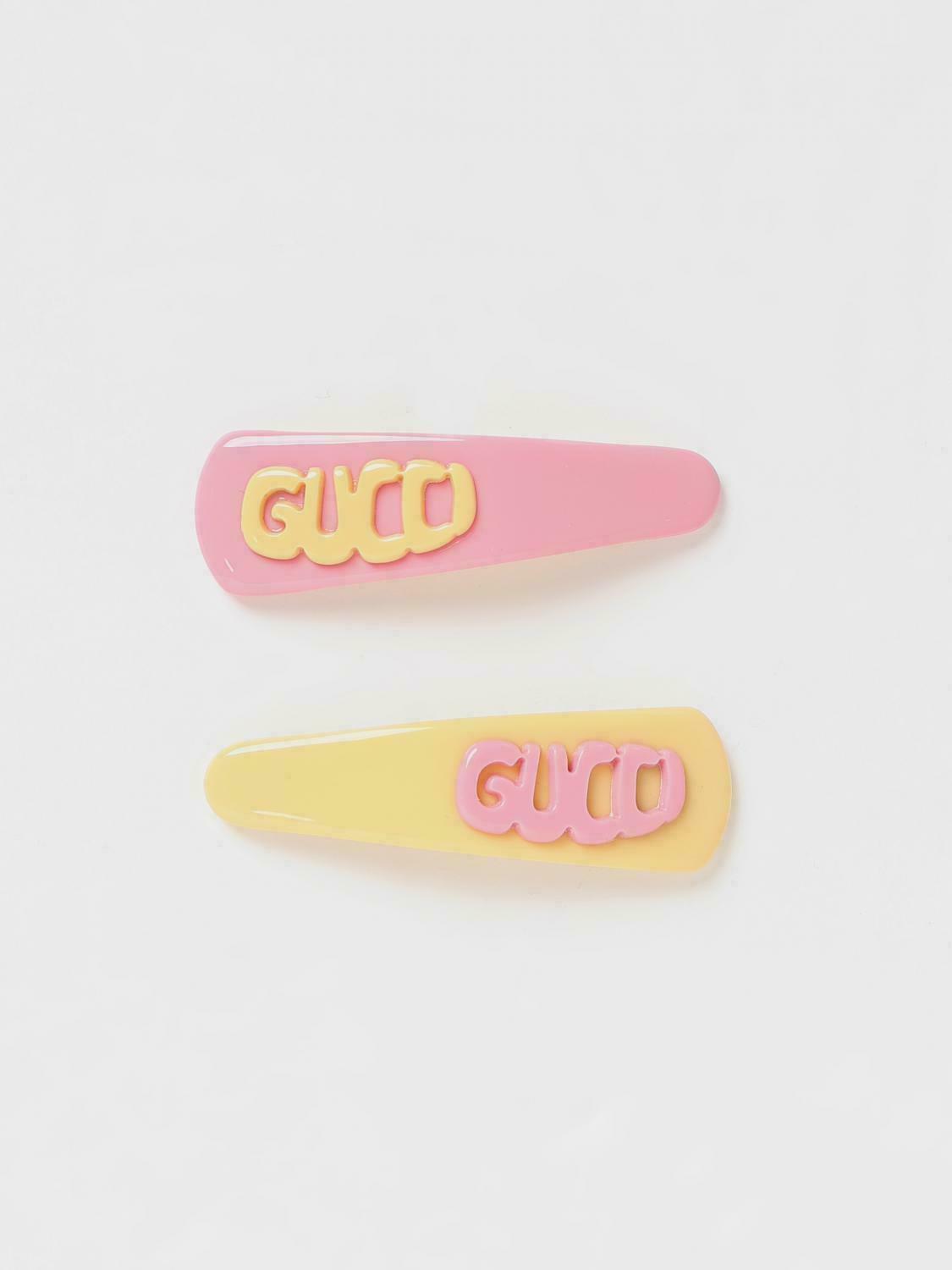 Gucci Logo Hair Clips - Pink / M EU