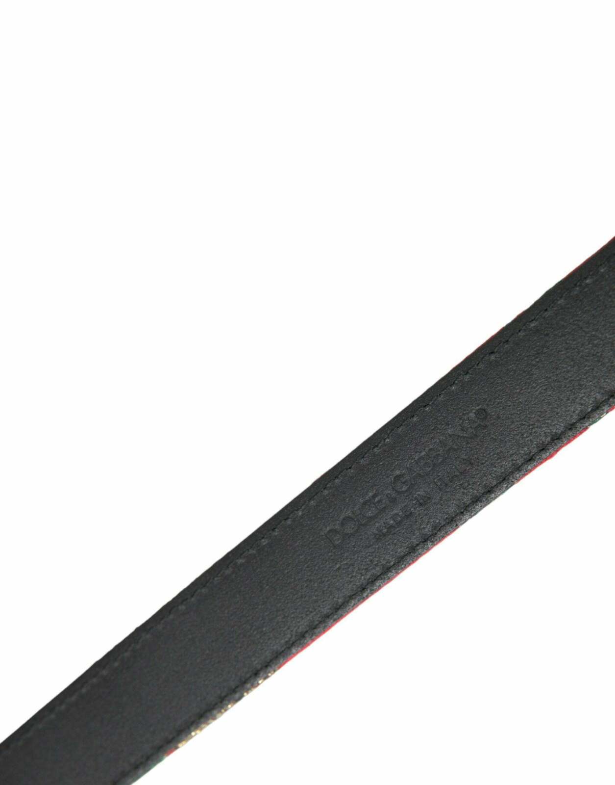 Floral Brocade Belt Red  Green - Red / 90 cm