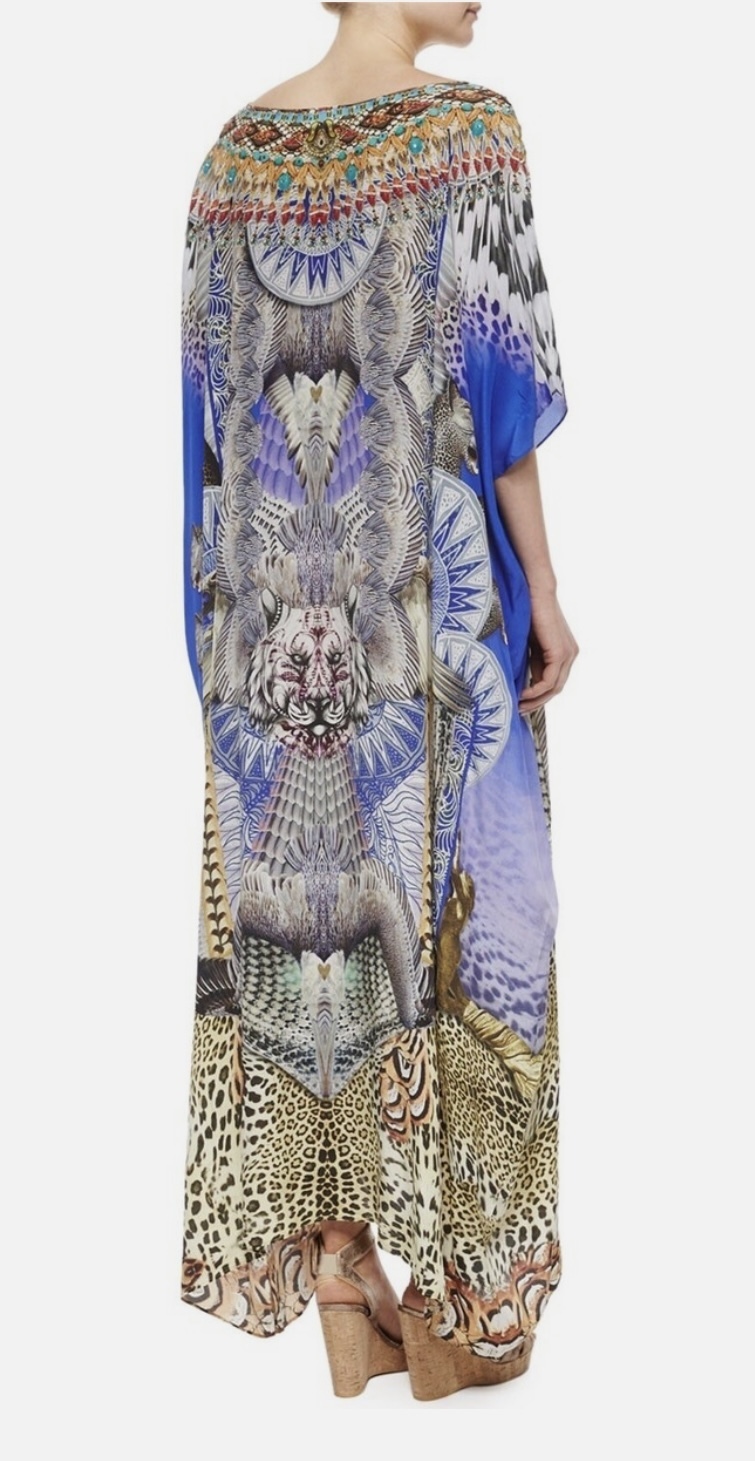 “Shamanic by Nature” Round Neck Silk Kaftan