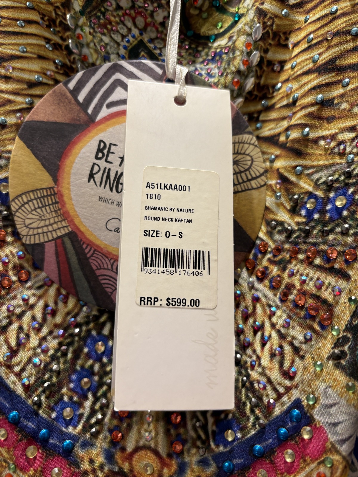 “Shamanic by Nature” Round Neck Silk Kaftan