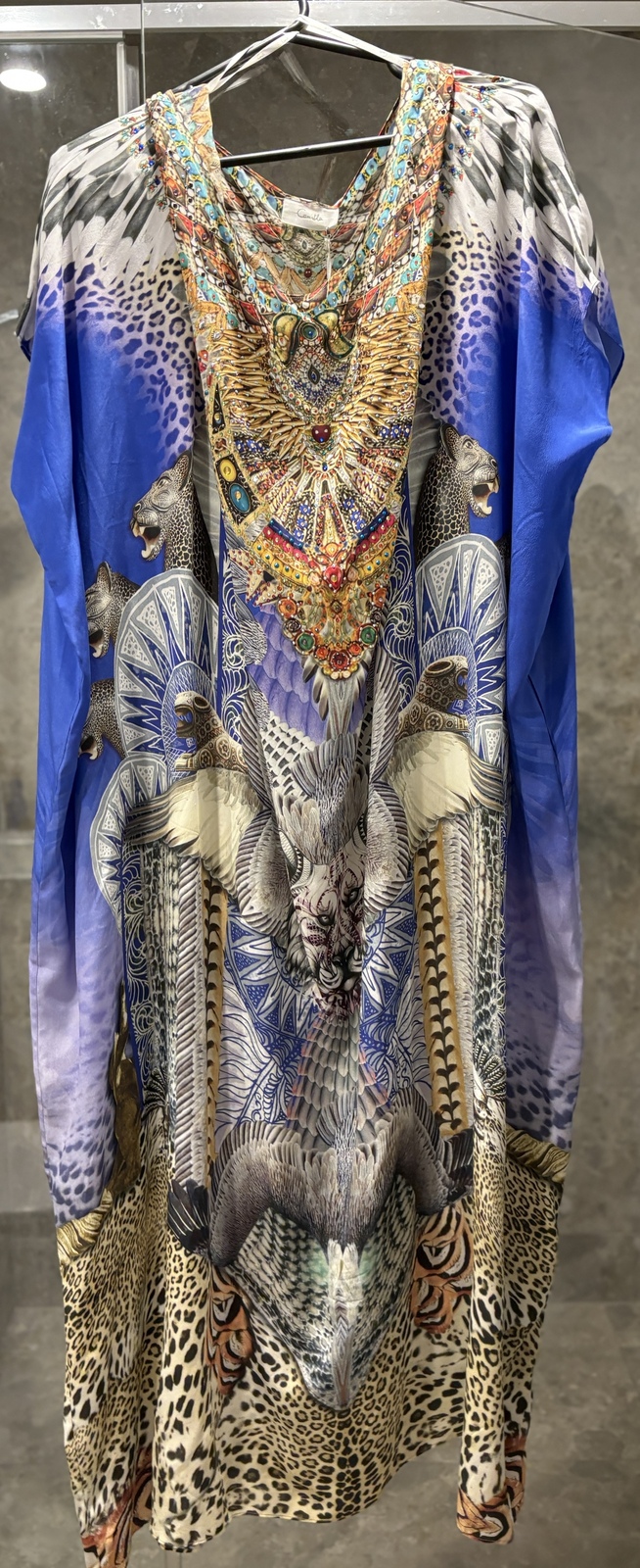 “Shamanic by Nature” Round Neck Silk Kaftan