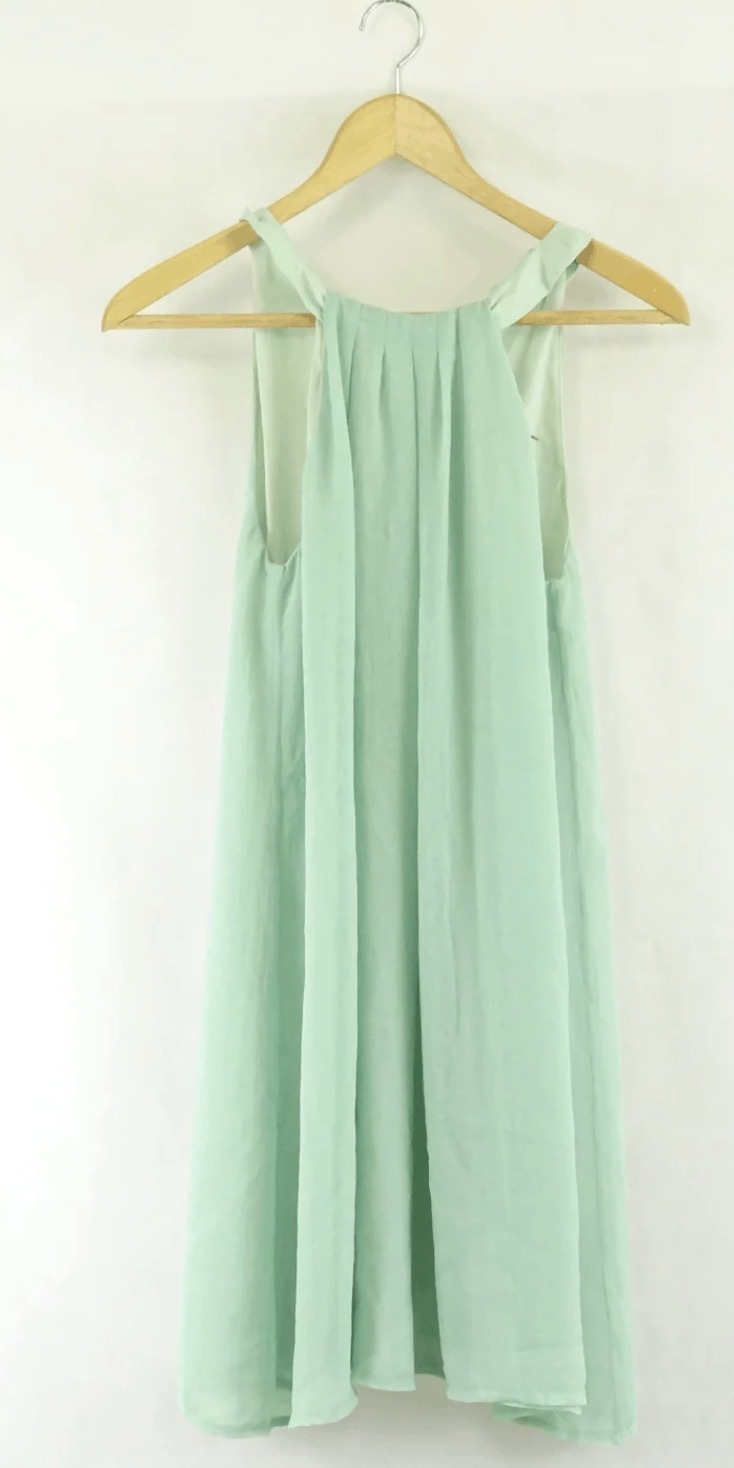 Mint Green Sleeveless Shift Dress 