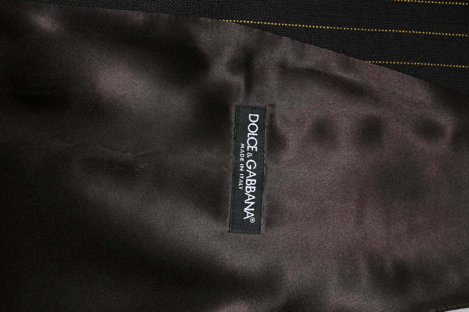 Pinstripe Vest Formal Wear - Black / 48 IT