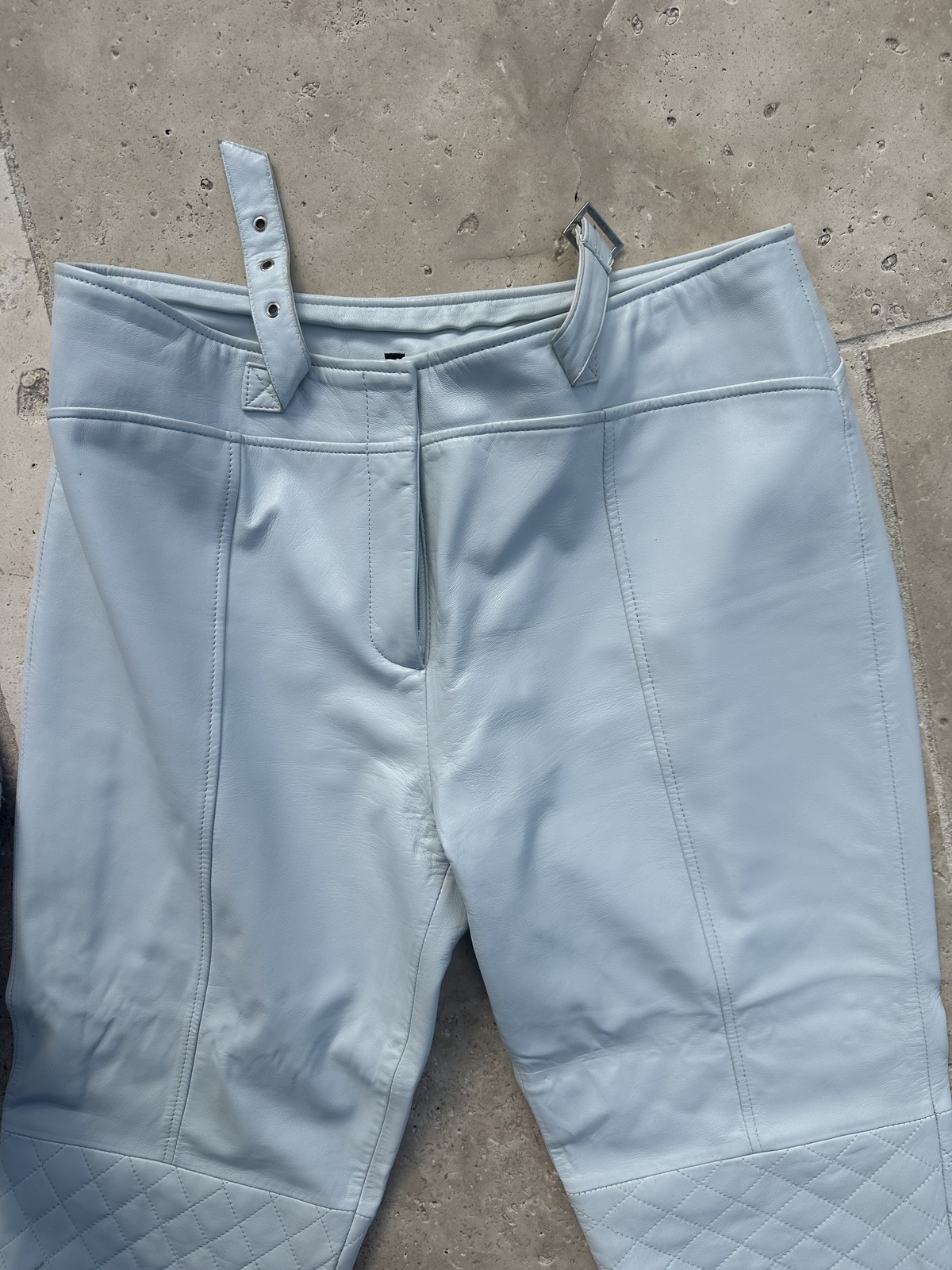 brand new designer leather pants size 12, Never worn, ca