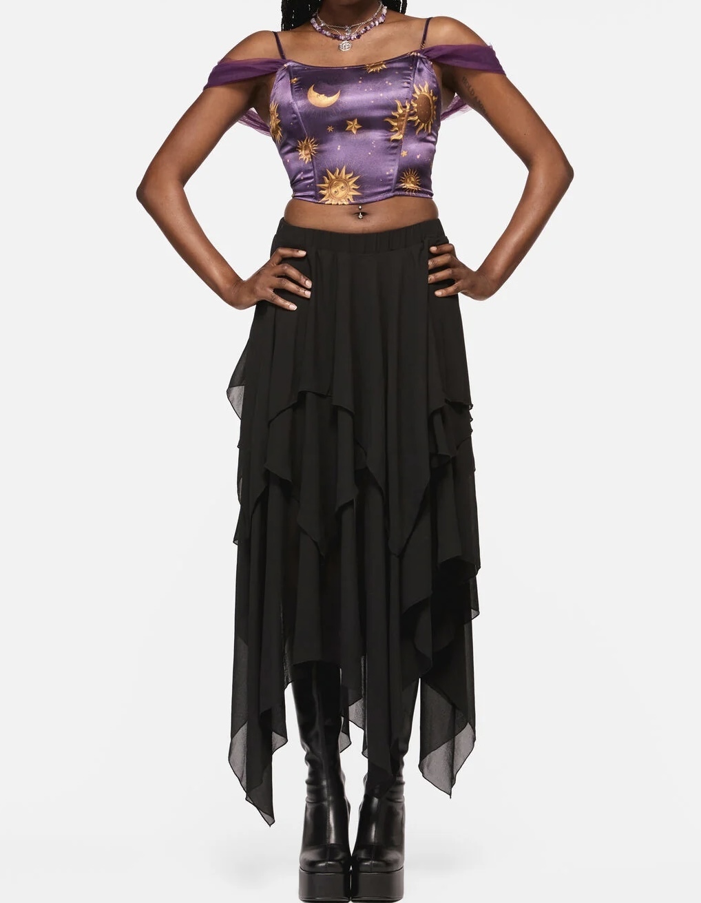 Cosmic Light Whimsy Corset Top