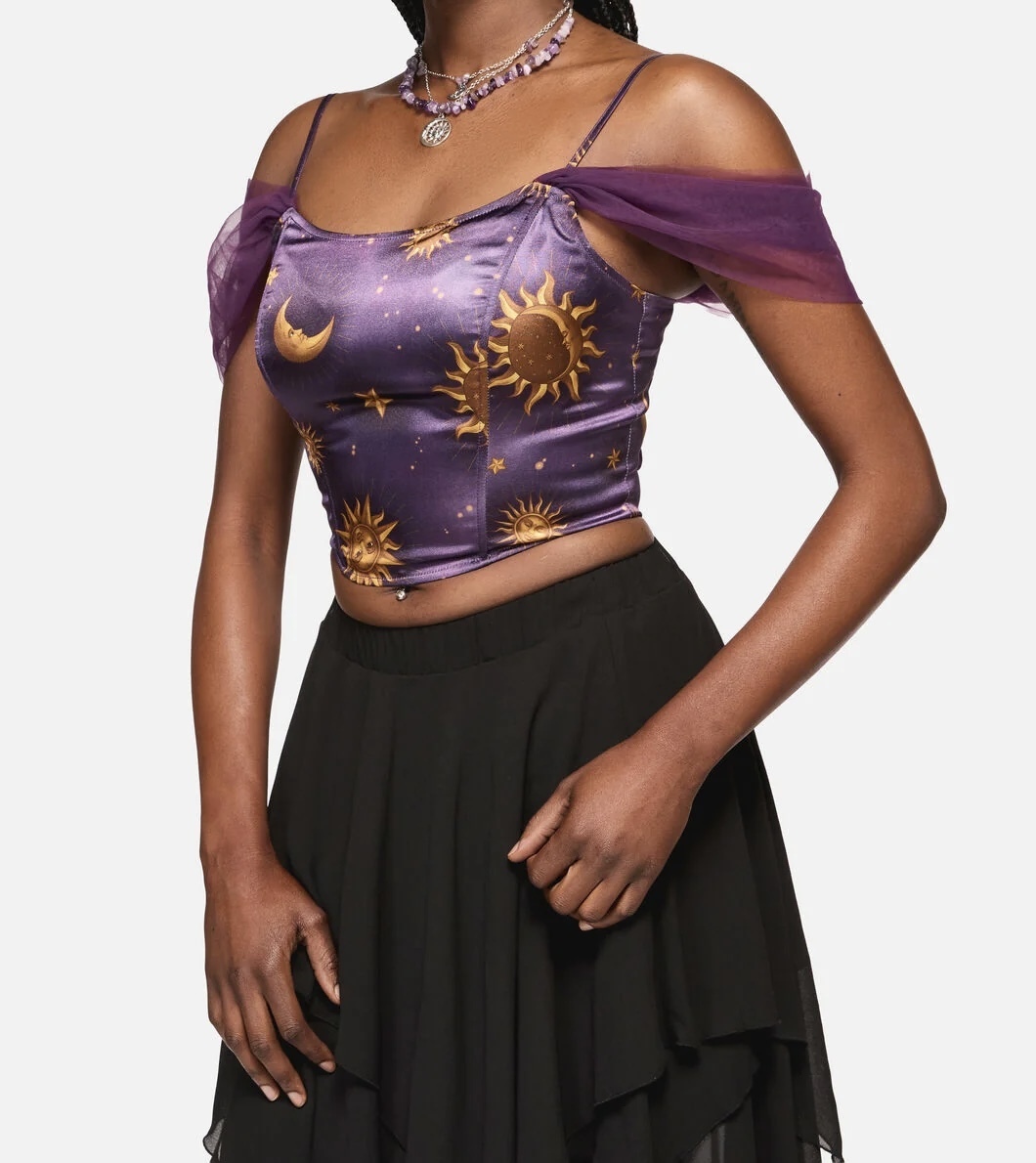 Cosmic Light Whimsy Corset Top