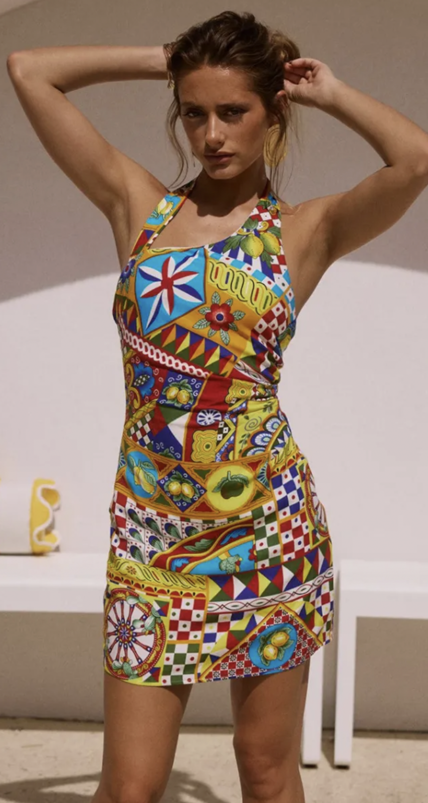 VENUS HALTER DRESS - PHAEDRA PRINT