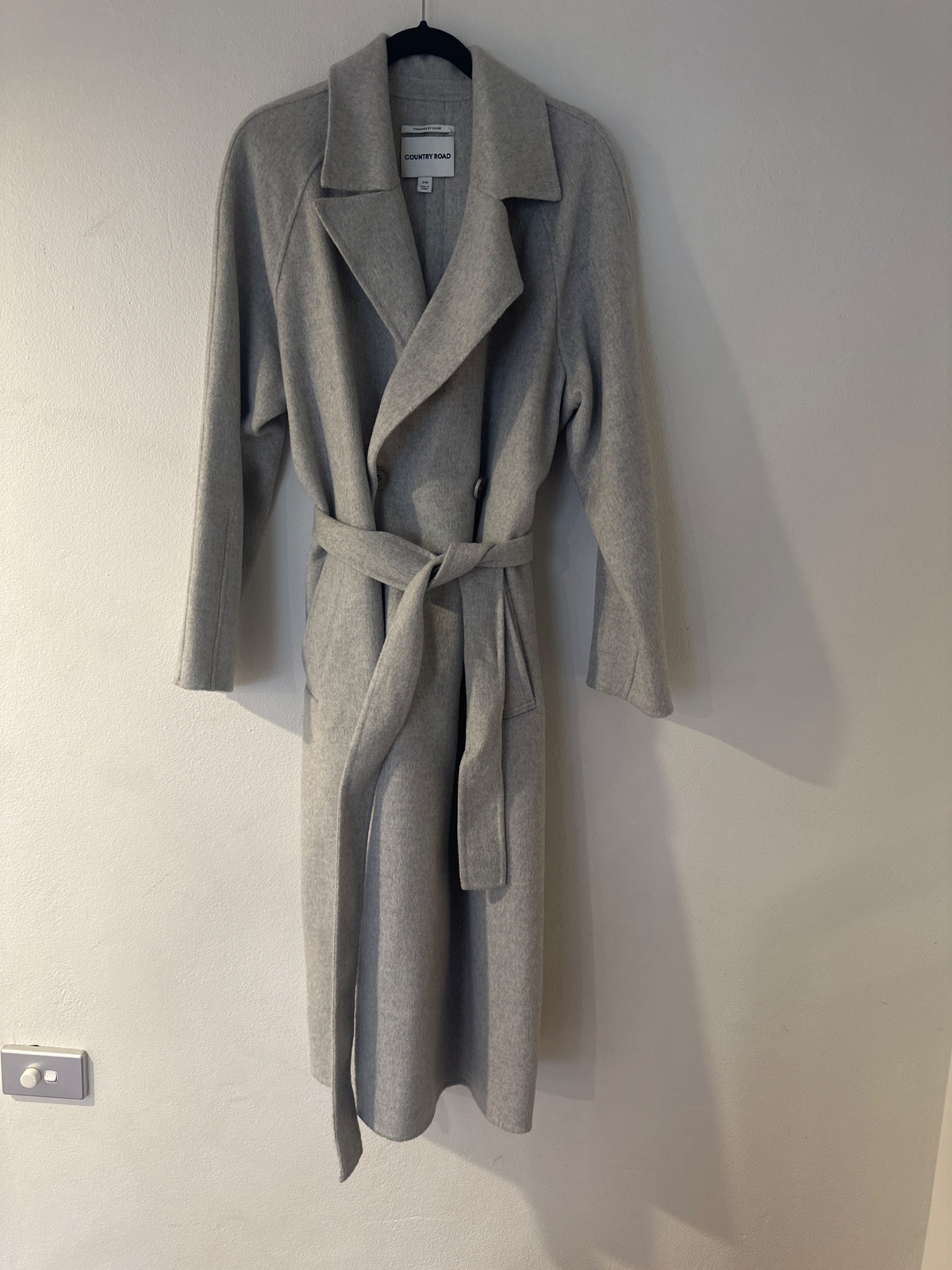 Light grey trenchcoat