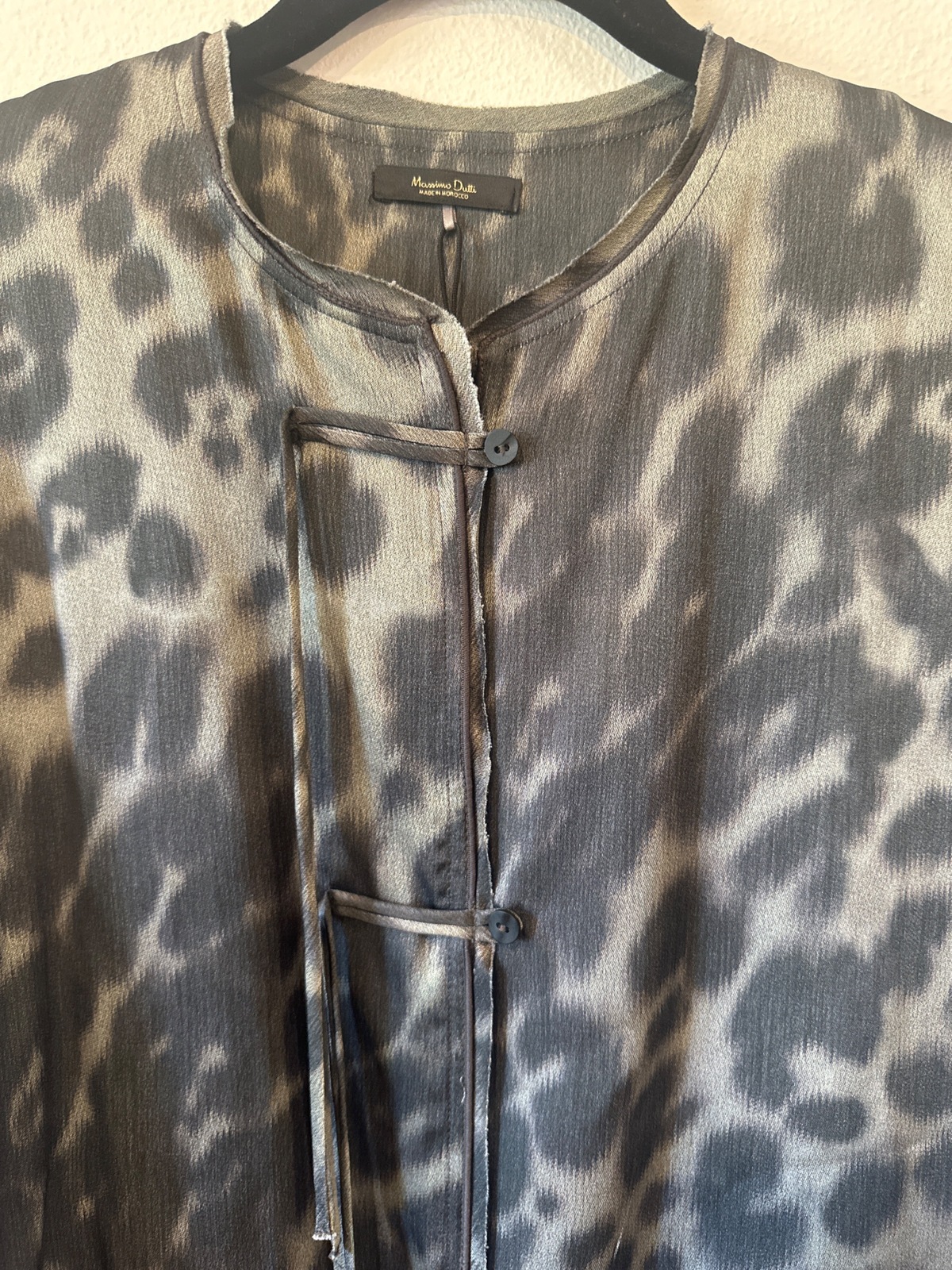 Animal print Asian influenced style shirt