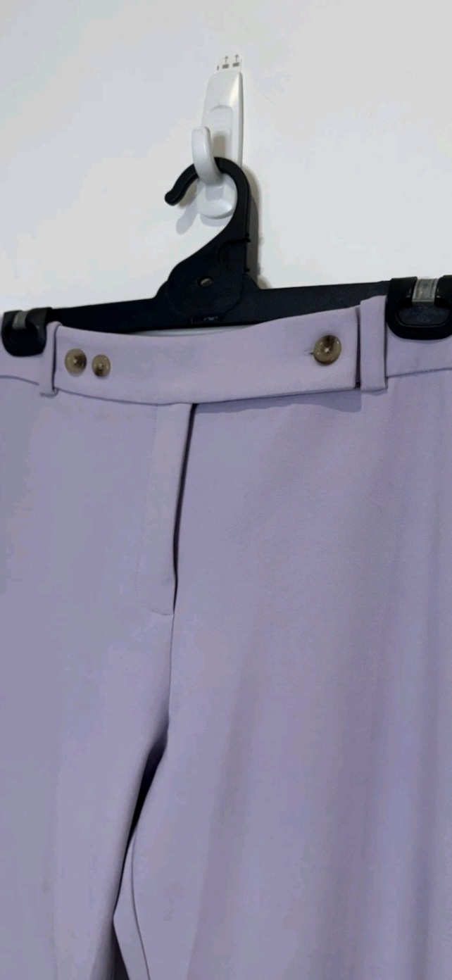 BNWT Pants Womens Purple Plus Size Pockets Split On Hem Size 16