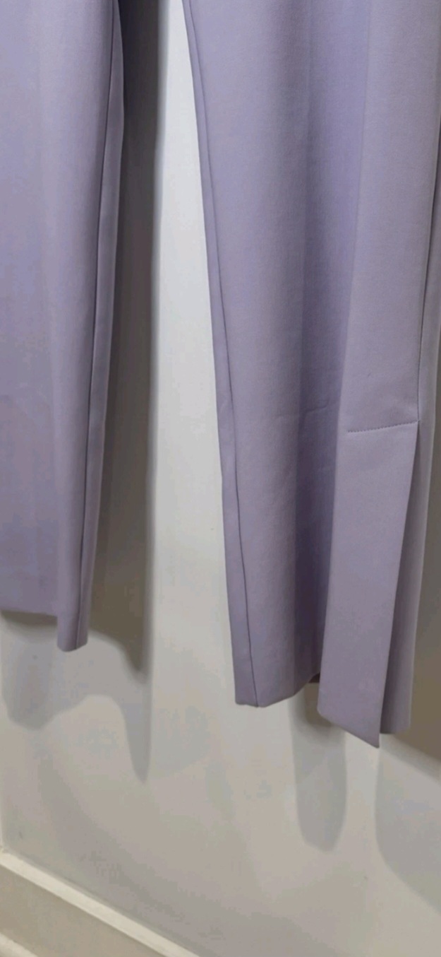 BNWT Pants Womens Purple Plus Size Pockets Split On Hem Size 16