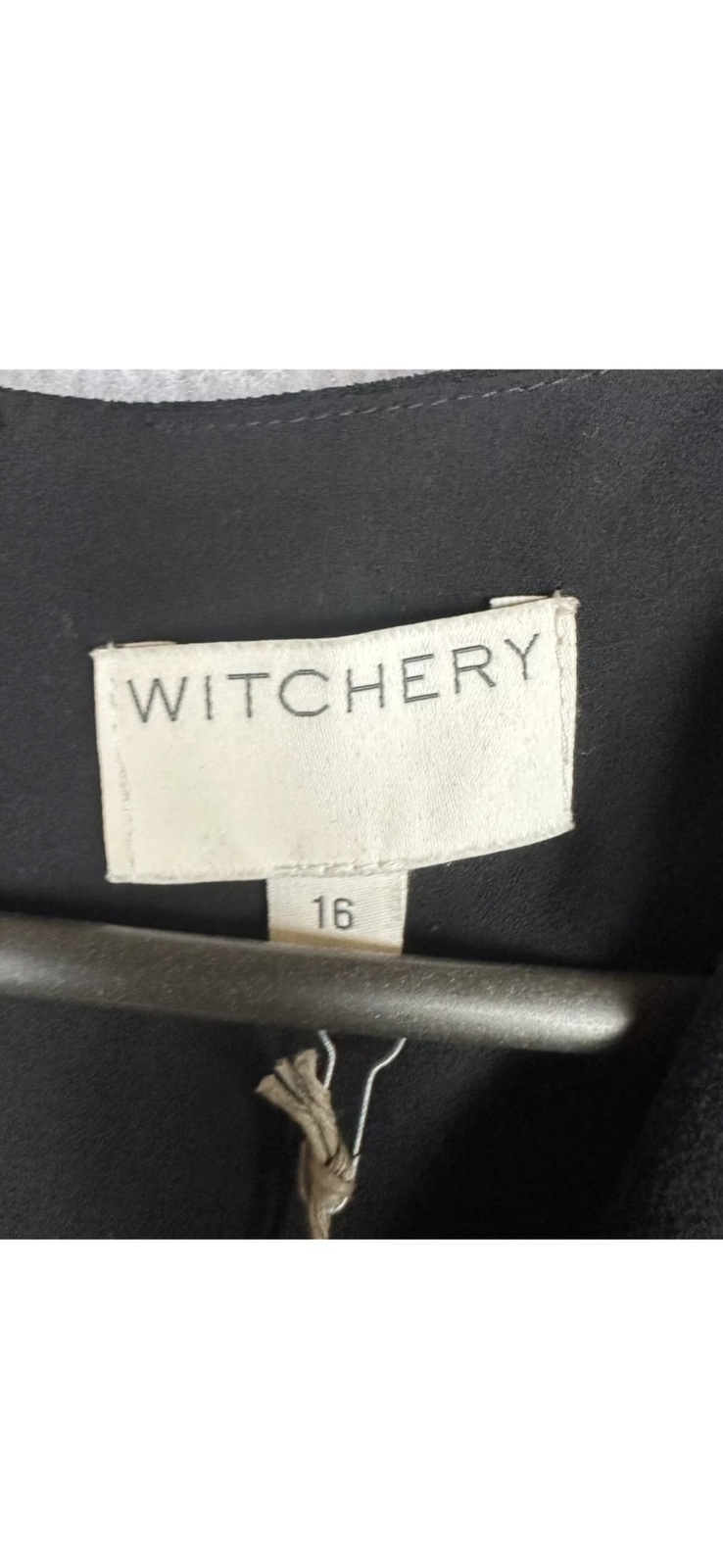 BNWT Jumpsuit Womens 16 Black Waist DTL Wrap Tapered Leg