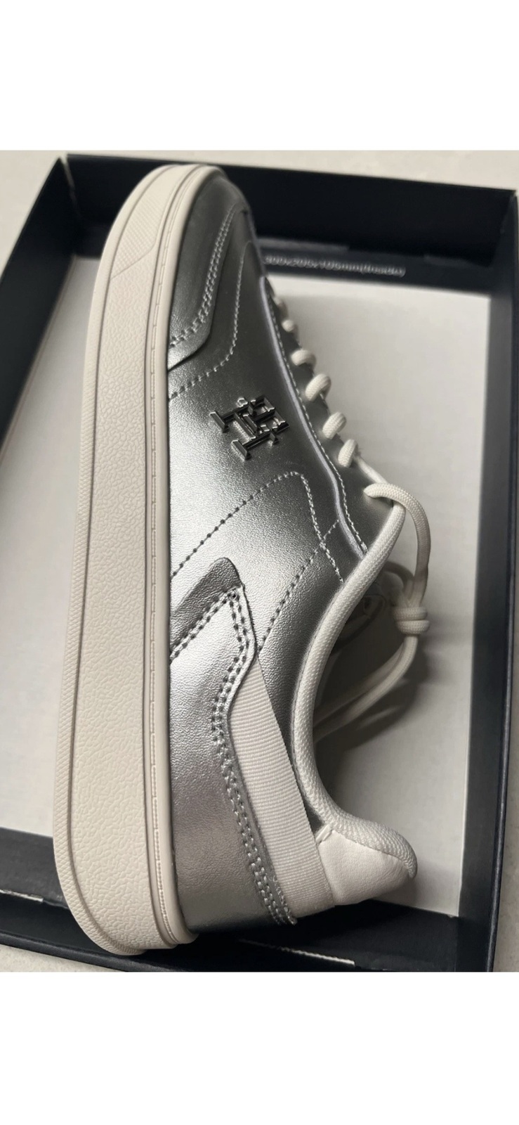 BNIB Silver Sneakers Size 40