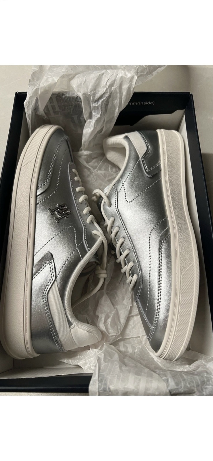 BNIB Silver Sneakers Size 40