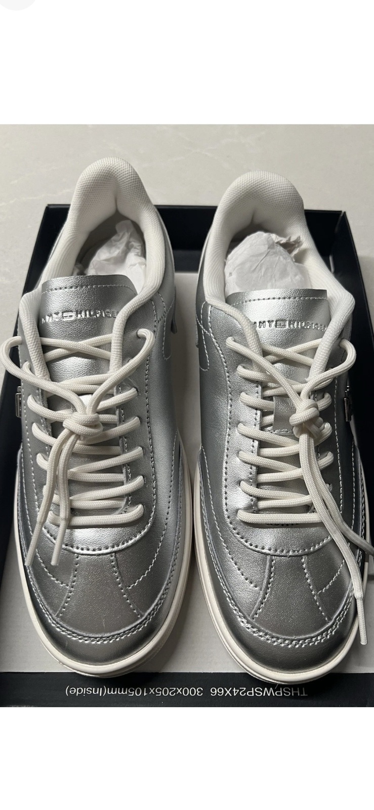 BNIB Silver Sneakers Size 40