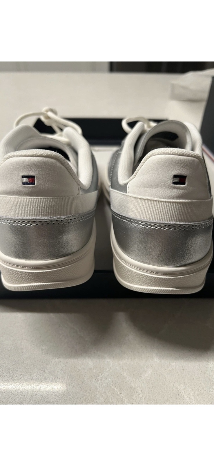 BNIB Silver Sneakers Size 40