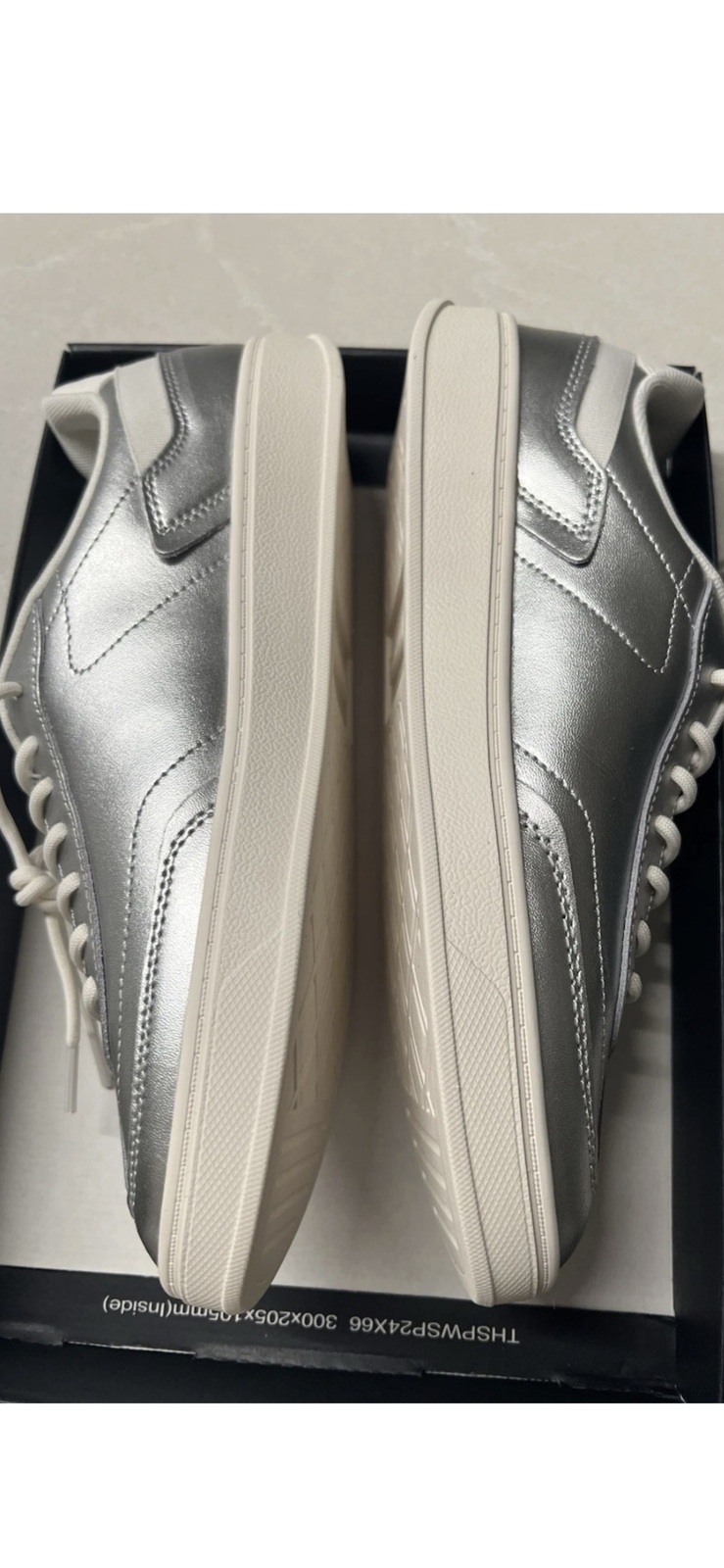 BNIB Silver Sneakers Size 40