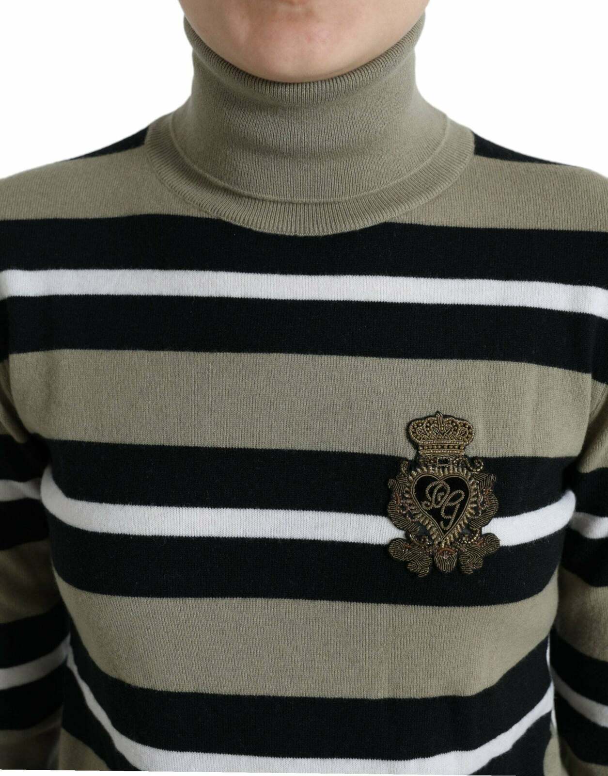 Striped Turtleneck Sweater - Multicolor / 40 IT