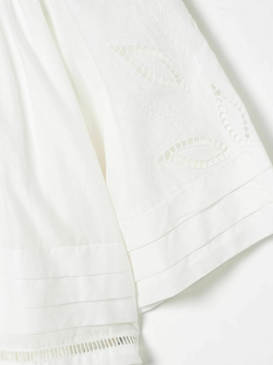 Layered Eyelet Dress - White / 10 IT