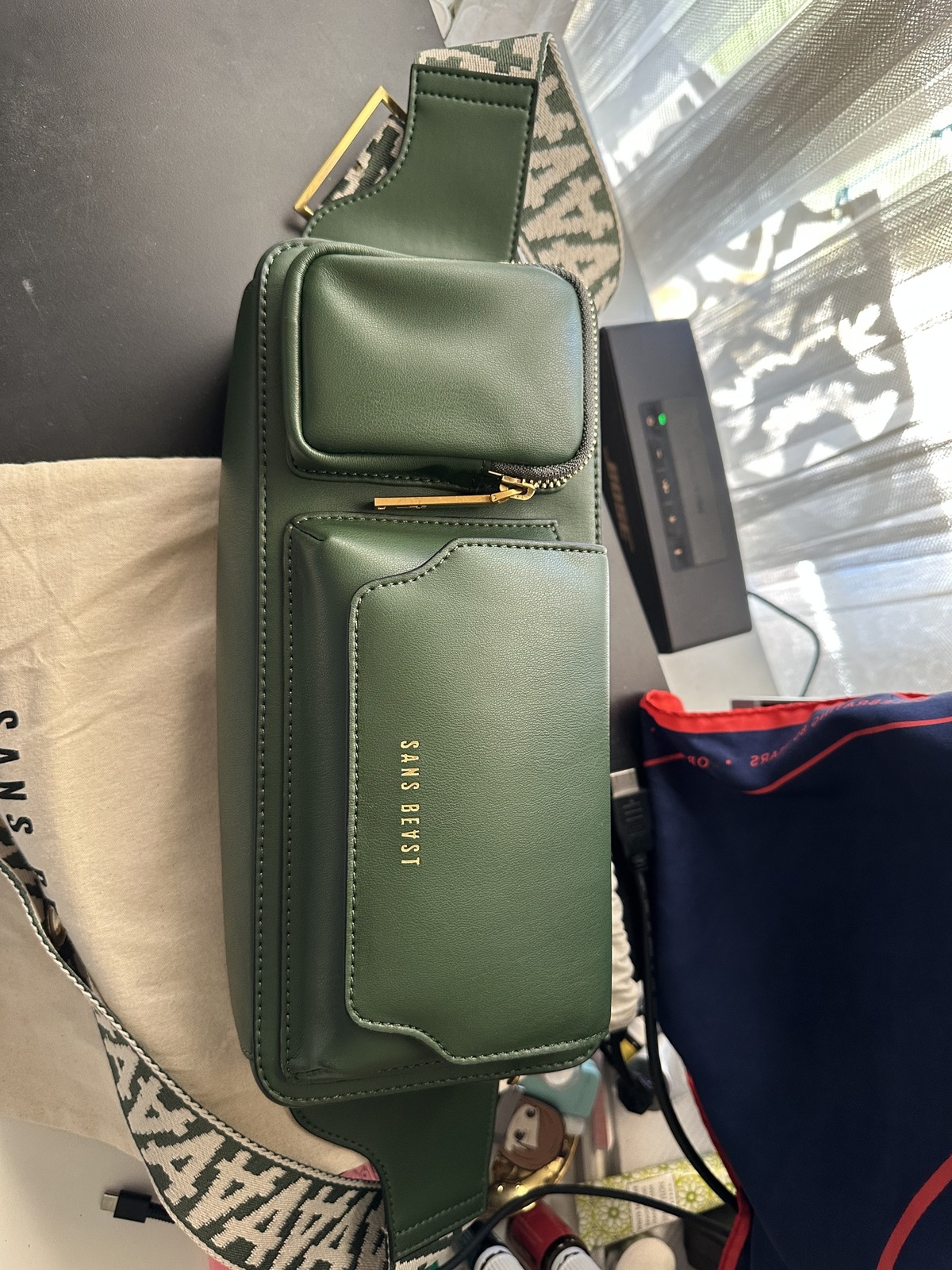 Sample Sale: Utility Crossbody Green