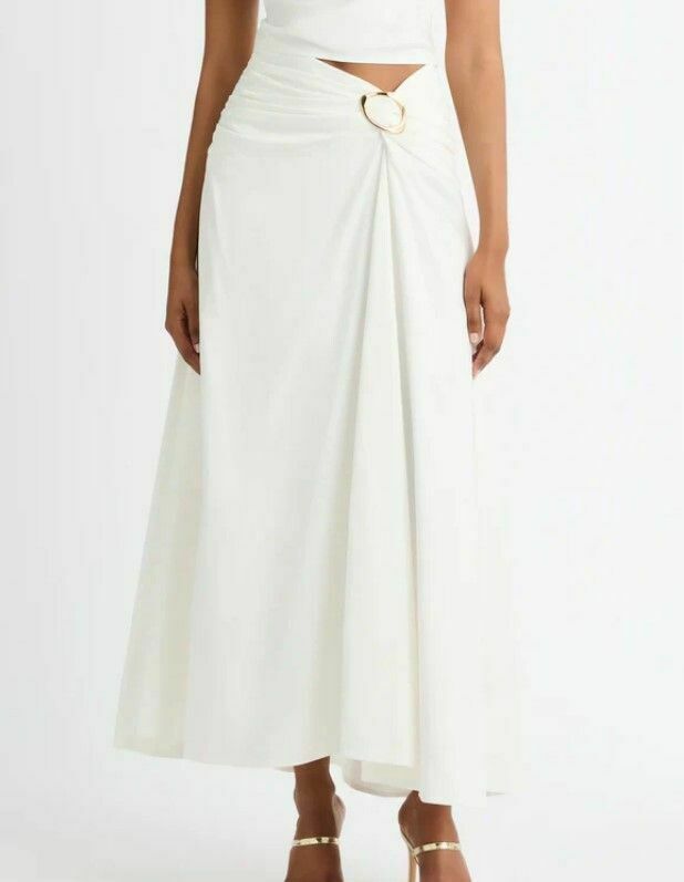 White Zadie Maxi Skirt