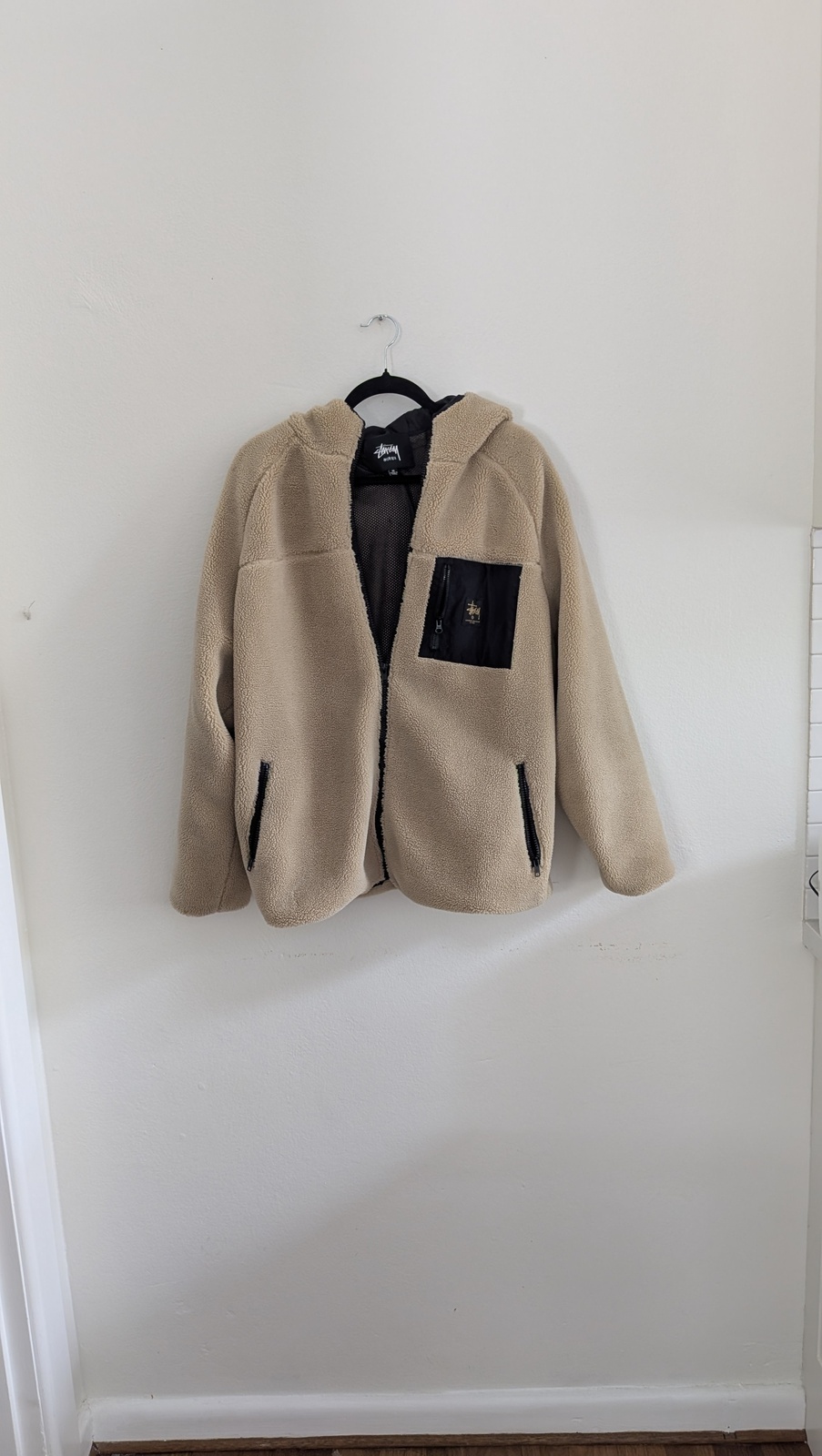 Sherpa Fleece Hooded Jacket - Mens