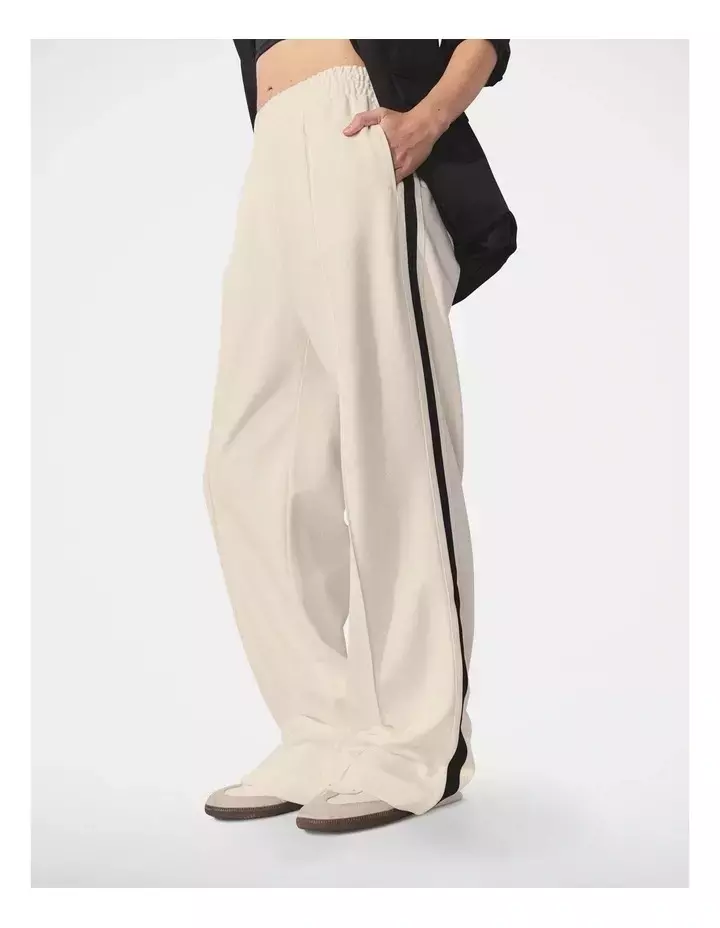 - D-Luxe Side Tape Pant in Ivory
