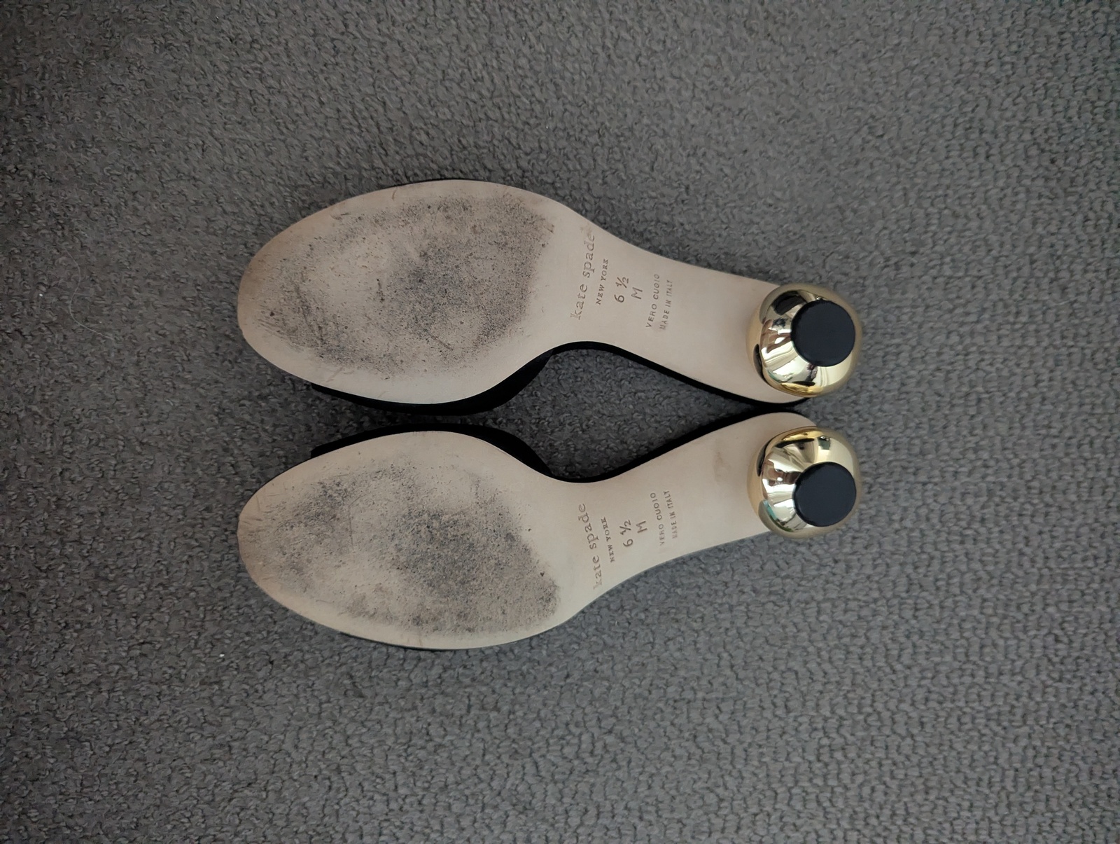 Paisley black suede mules size 6.5