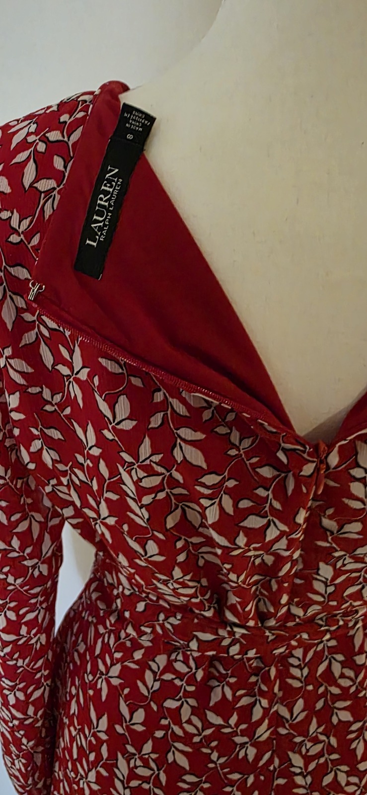 Red Floral Dress by Lauren - 