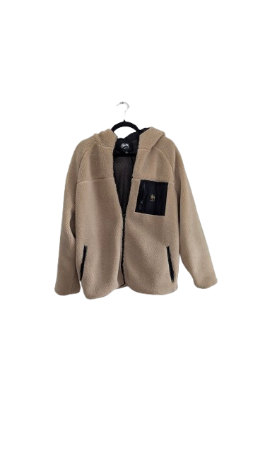 Sherpa Fleece Hooded Jacket - Mens