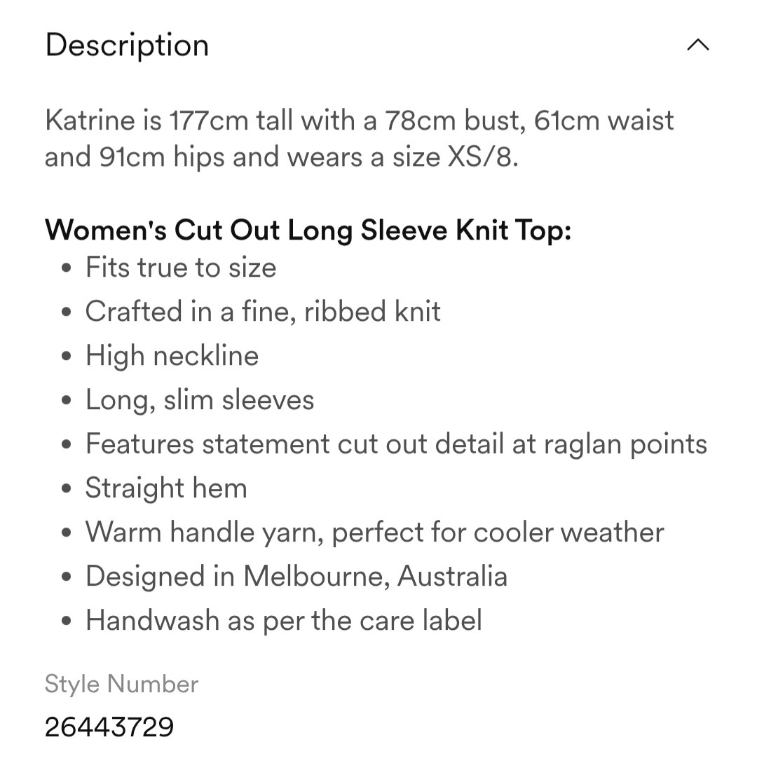 Cut out detail knit Orchid S