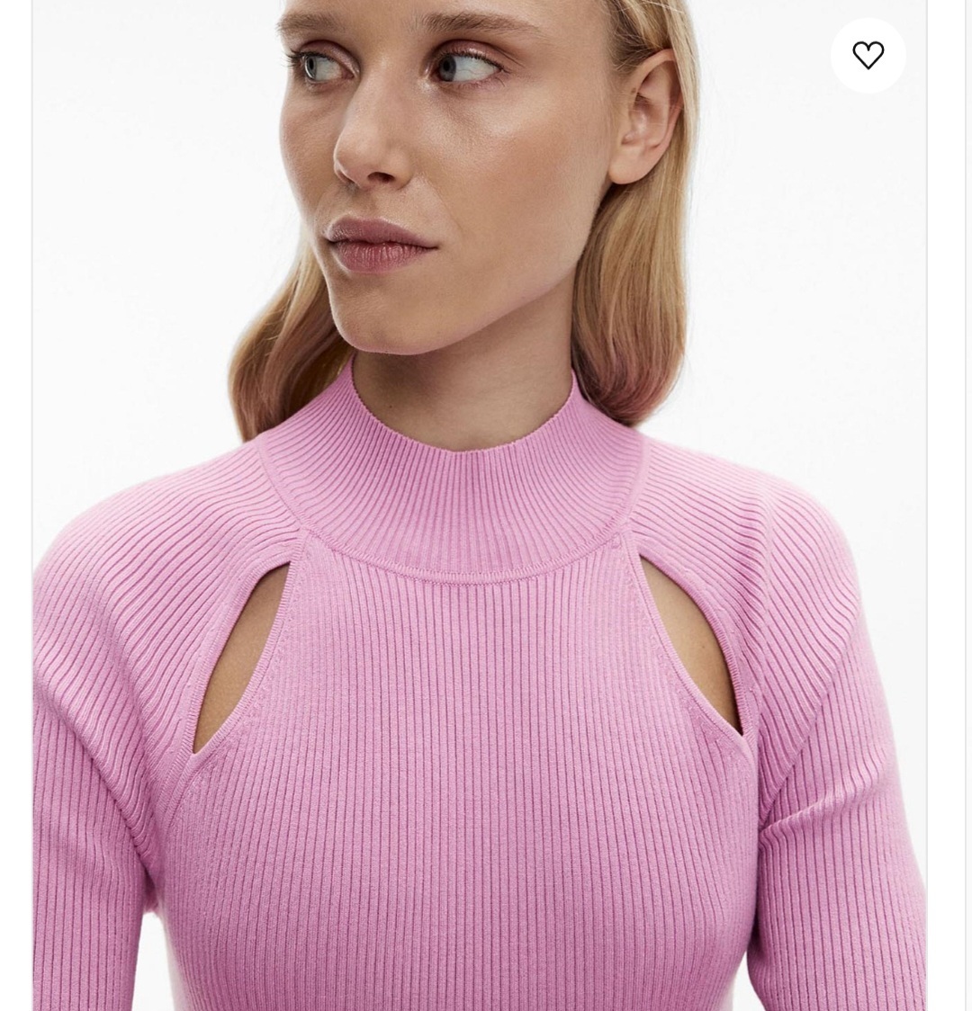 Cut out detail knit Orchid S