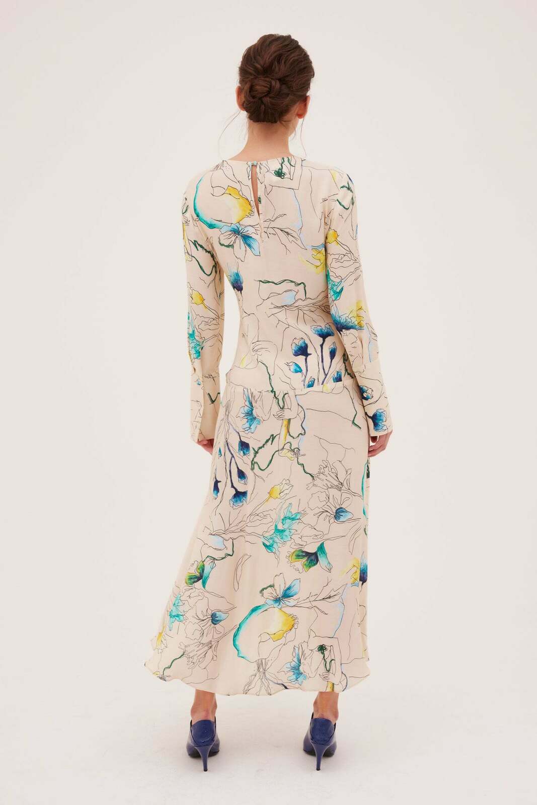 PARCHMENT EMBRACE SILK MODERNISM DRESS
