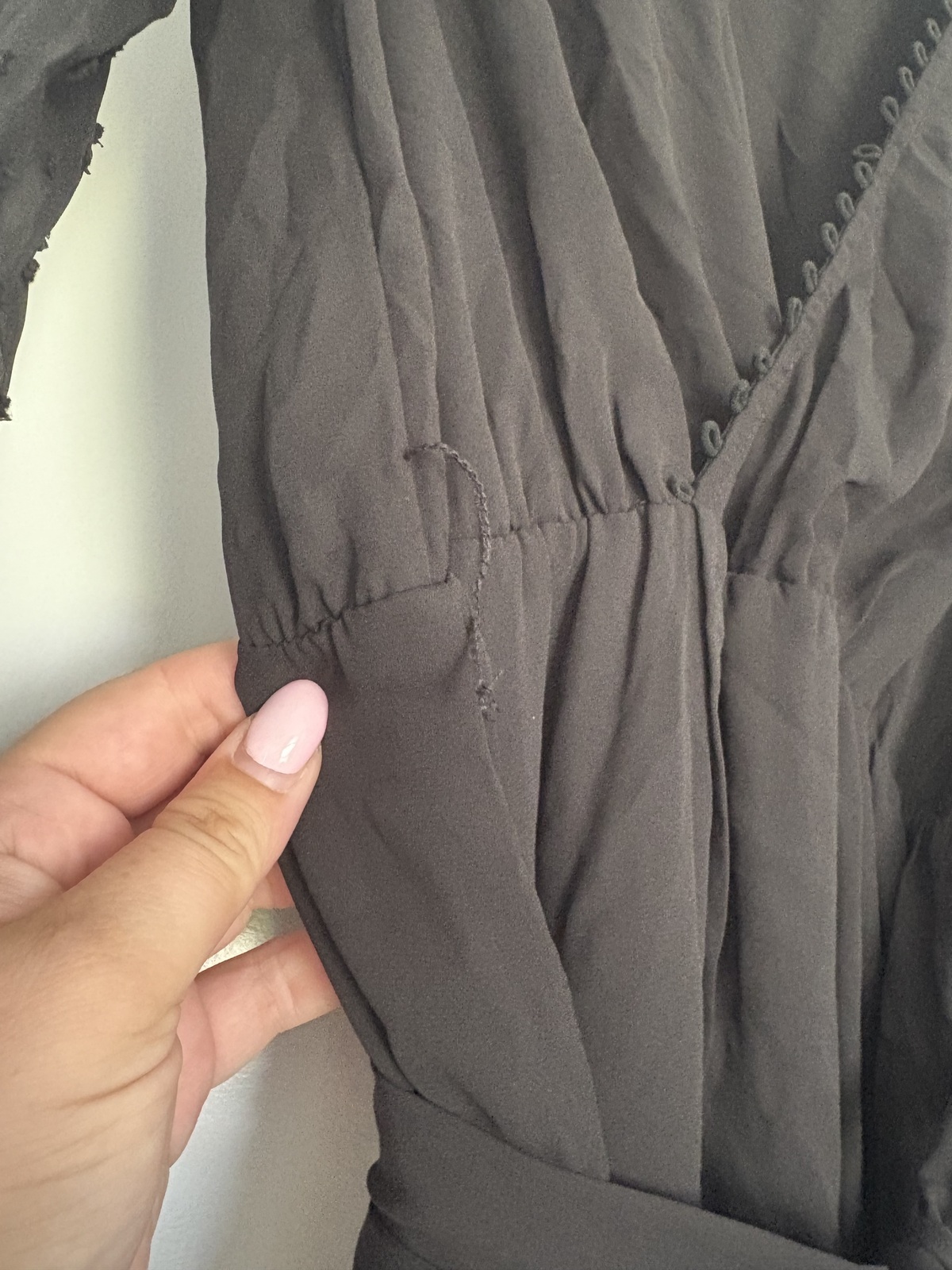 Sheer long sleeve dress