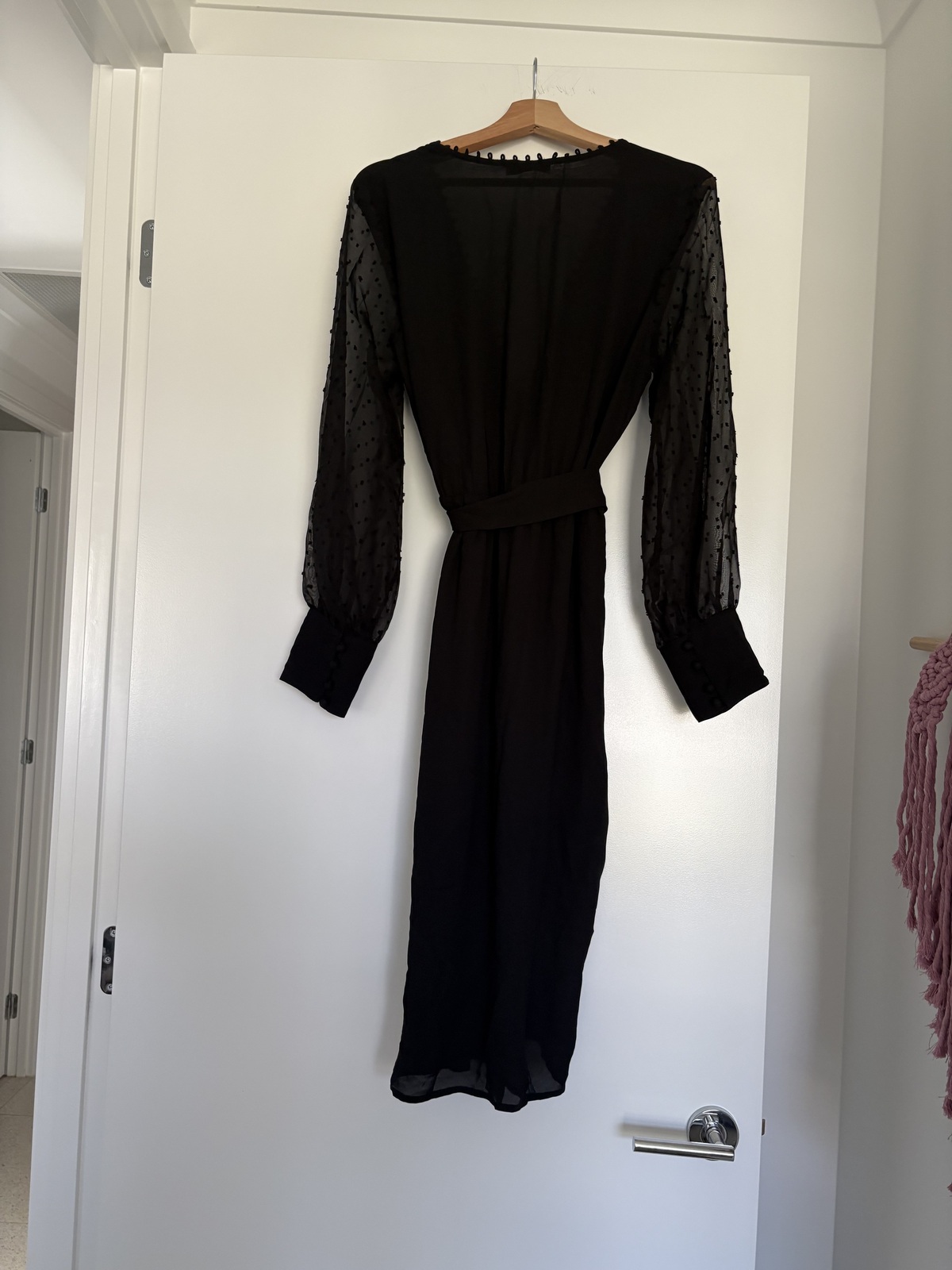 Sheer long sleeve dress