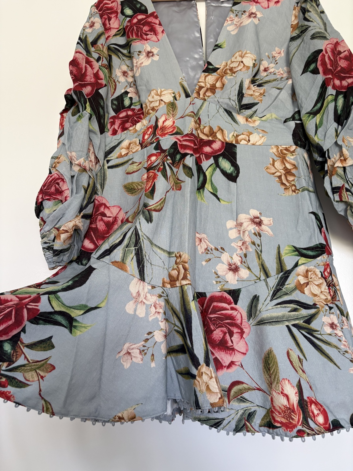 Blue Belle dress with matching headband