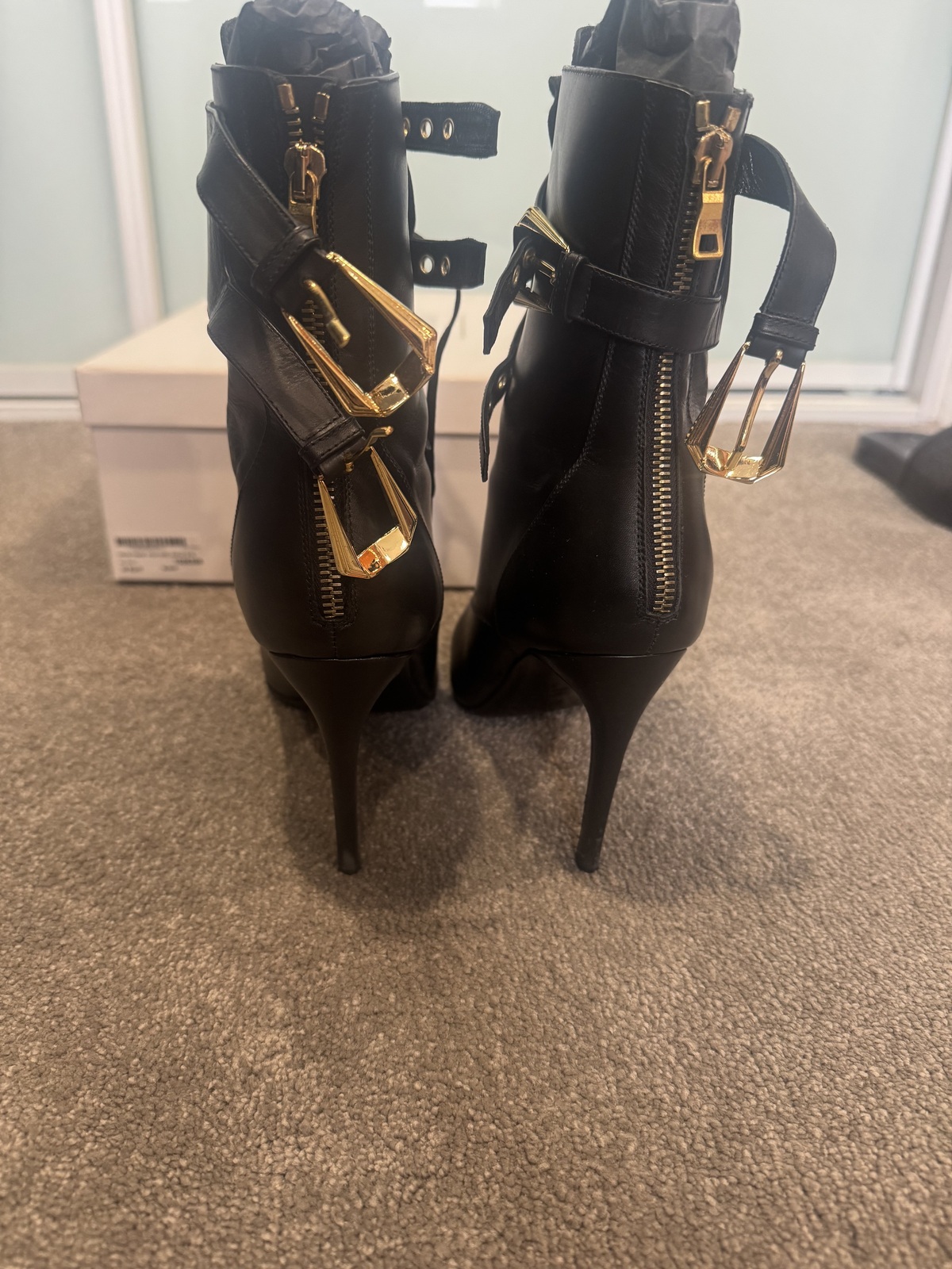 Nina Granger Lace up Pointe Toe Black | EU 39