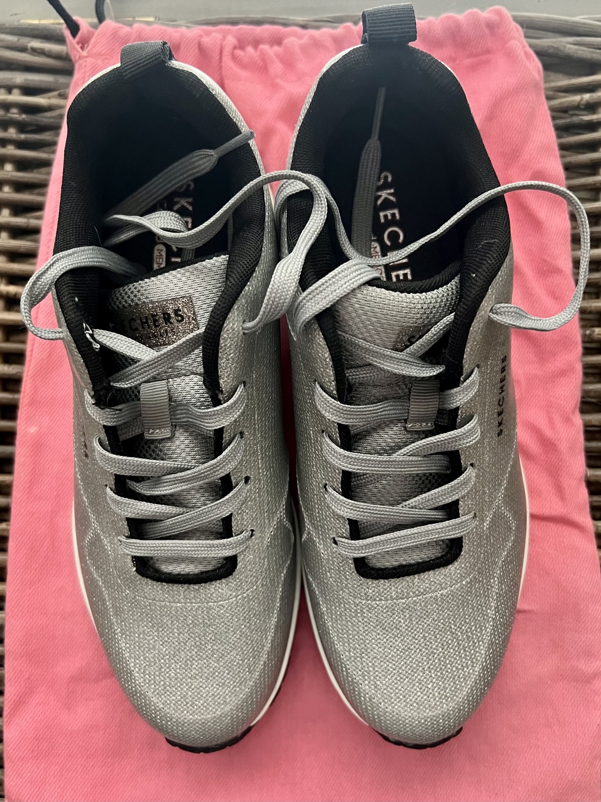 Sneakers - Silver Glitter - US 7.5 