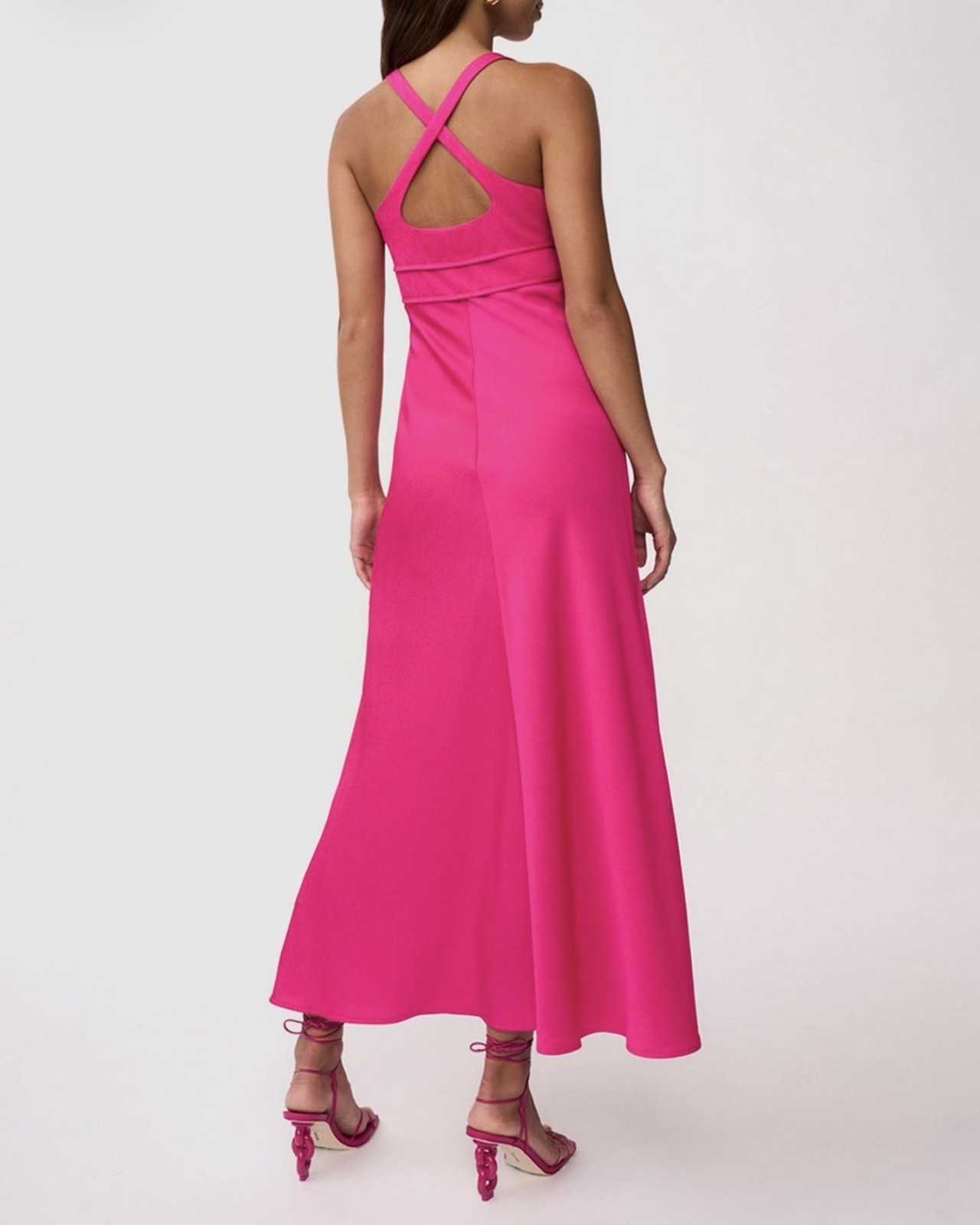 Soleli Pipe Bias midi dress