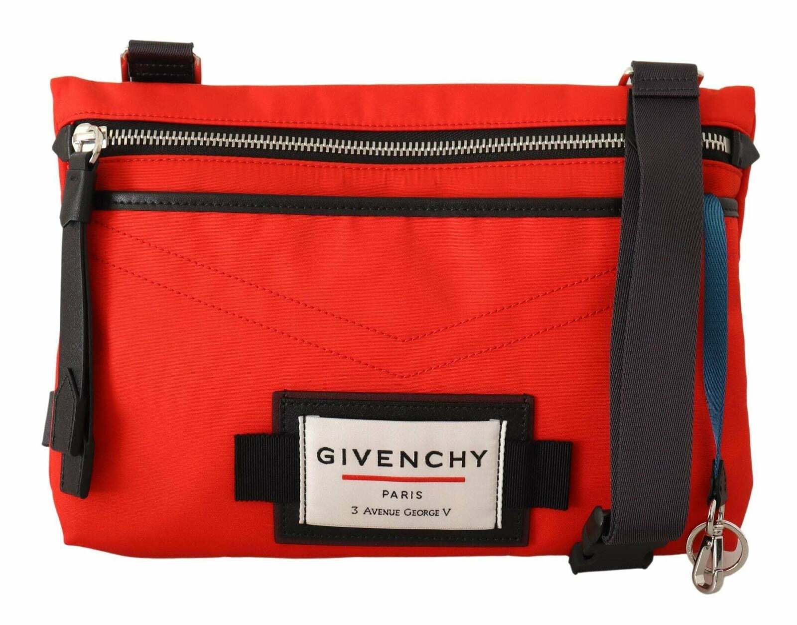 Polyamide Flat Crossbody Bag - Red / One Size