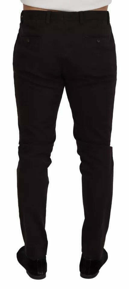 Dolce & Gabbana Men's Slim Fit Classic Wool Pants - Black - 50 IT / Black