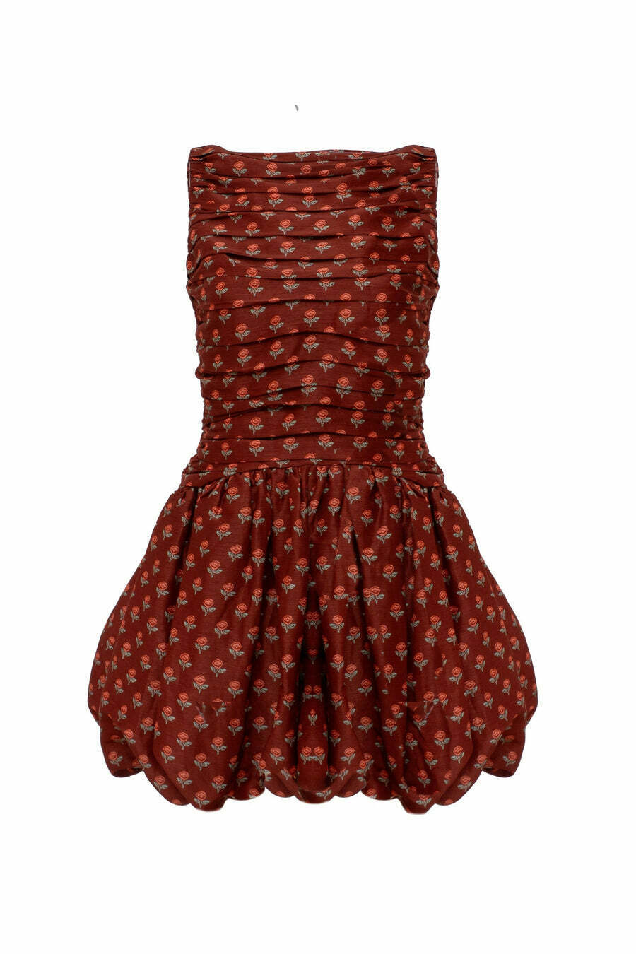 Studios Val Mini Dress - silk linen with bubble hem. 