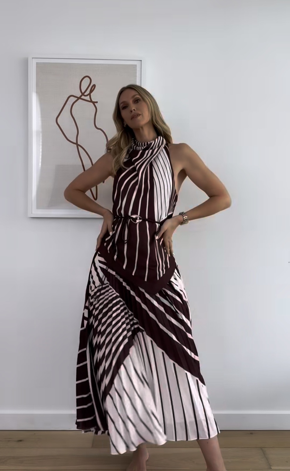 Montmartre Stripe Maxi Dress