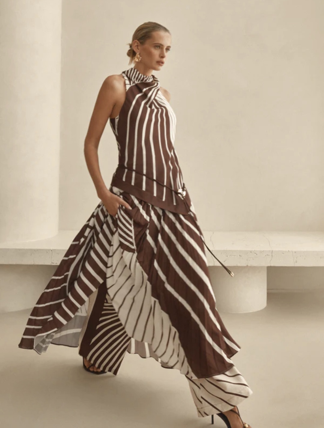 Montmartre Stripe Maxi Dress