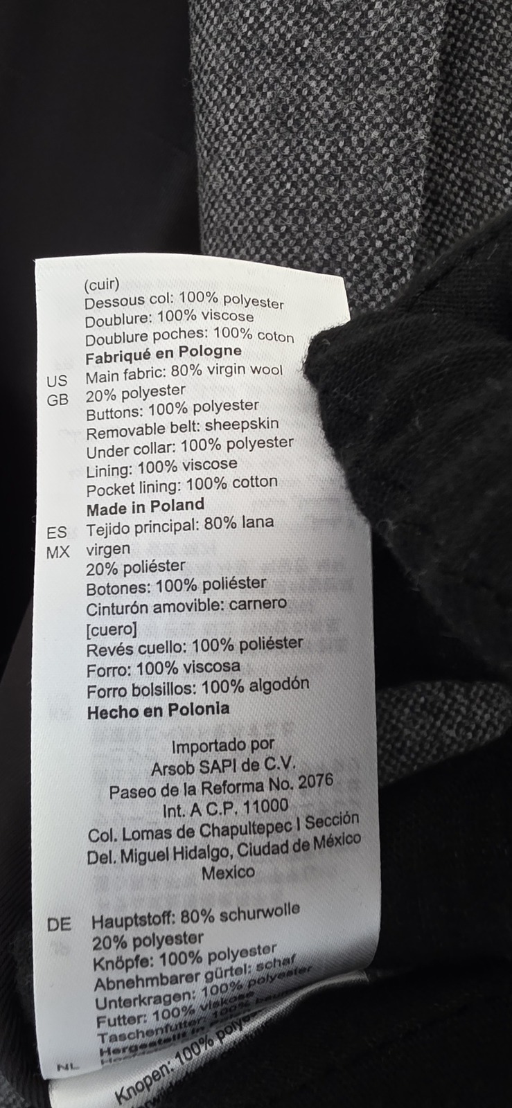 Belted wool-blend blazer