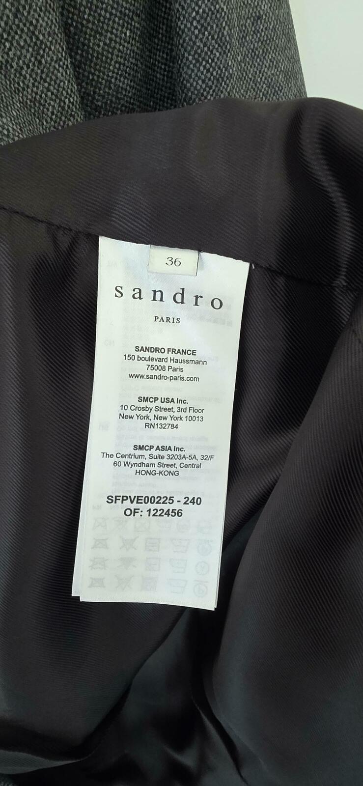 Belted wool-blend blazer